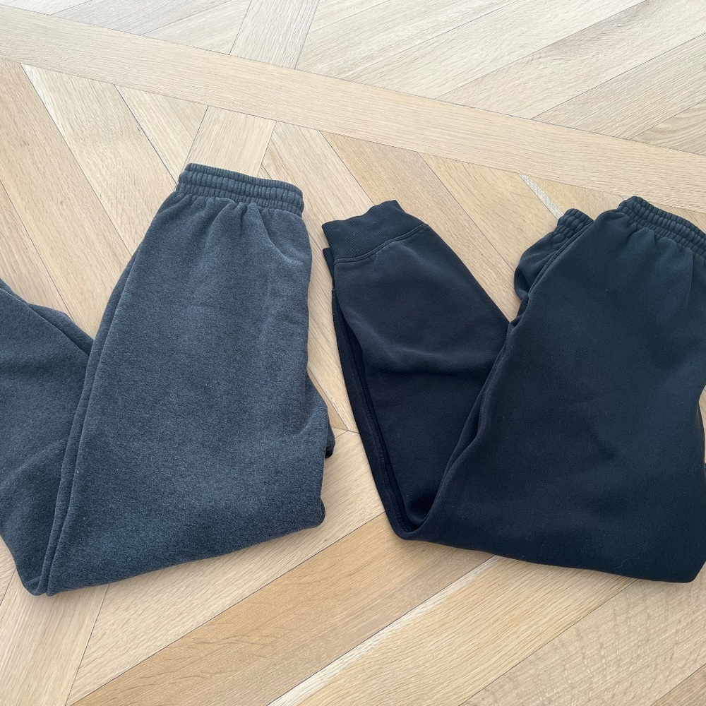 DSG Mens joggers - 2 pairs size M dark grey and black